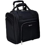 Amazon Basics Underseat Carry-On Rolling Travel Luggage Bag with Wheels, 14 Inches, Black