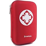 Evantek First Aid Kit Medical Med - 155 Pcs Kit Waterproof Emergency Kit for Camping Hiking Home Outdoor Truck Vehicle Car Fi