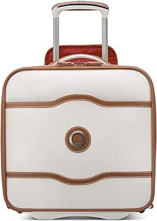 DELSEY Paris Chatelet 2.0 Softside Luggage Under-Seater with 2 Wheels, Angora, Carry-on 16 Inch