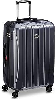 DELSEY Paris Helium Aero Hardside Expandable Luggage with Spinner Wheels, Titanium, Checked 25 Inch