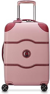 DELSEY Paris Chatelet Air 2.0 Hardside Luggage with Spinner Wheels, Pink, Carry-on 21 Inch