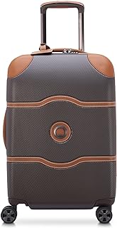 DELSEY Paris Chatelet Air 2.0 Hardside Luggage with Spinner Wheels, Chocolate Brown, Carry-on 21 Inch, No Brake