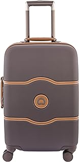 DELSEY Paris Chatelet Hard+ Hardside Luggage with Spinner Wheels, Chocolate Brown, Carry-on 21 Inch, with Brake