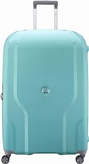 DELSEY Paris Clavel Hardside Expandable Luggage with Spinner Wheels, Teal, Checked-Large 30 Inch